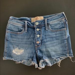 Hollister denim shorts hi rise size 25 / size 1